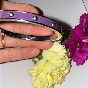 Coach Silver and Purple Hair Accessory